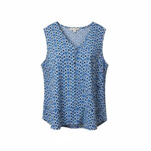 Emaline geometric Sleeveless Blouse